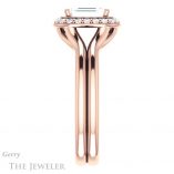 Emerald Cut Forever One Moissanite Engagement Ring #GTJ994-emerald-fb-r 3 Emerald Cut Forever Brilliant Moissanite Engagement Ring #GTJ994-emerald-fb-r