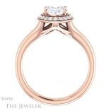 Oval Shaped Forever One Moissanite Engagement Ring #GTJ994-oval-fo-r