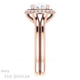 Oval Shaped Forever One Moissanite Engagement Ring #GTJ994-oval-fo-r