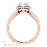 Round Cut Forever One Moissanite Engagement Ring #GTJ994-round-fo-r 2 Round Cut Forever One Moissanite Engagement Ring #GTJ994-round-fo-r