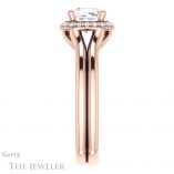 Cushion Cut Forever One Moissanite Engagement Ring #GTJ995-cushion-fo-r 3 Cushion Cut Forever One Moissanite Engagement Ring #GTJ995-cushion-fo-r