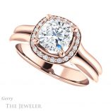 Cushion Cut Forever One Moissanite Engagement Ring #GTJ995-cushion-fo-r 5 Cushion Cut Forever One Moissanite Engagement Ring #GTJ995-cushion-fo-r
