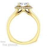 Oval Shaped Forever One Moissanite Engagement Ring #GTJ995-oval-fo-y 2 Oval Shaped Forever One Moissanite Engagement Ring #GTJ995-oval-fo-y