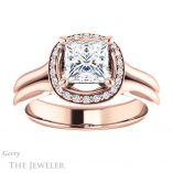 Princess Cut Forever One Moissanite Engagement Ring #GTJ995-square-fo-r 1 Princess Cut Forever One Moissanite Engagement Ring #GTJ995-square-fo-r