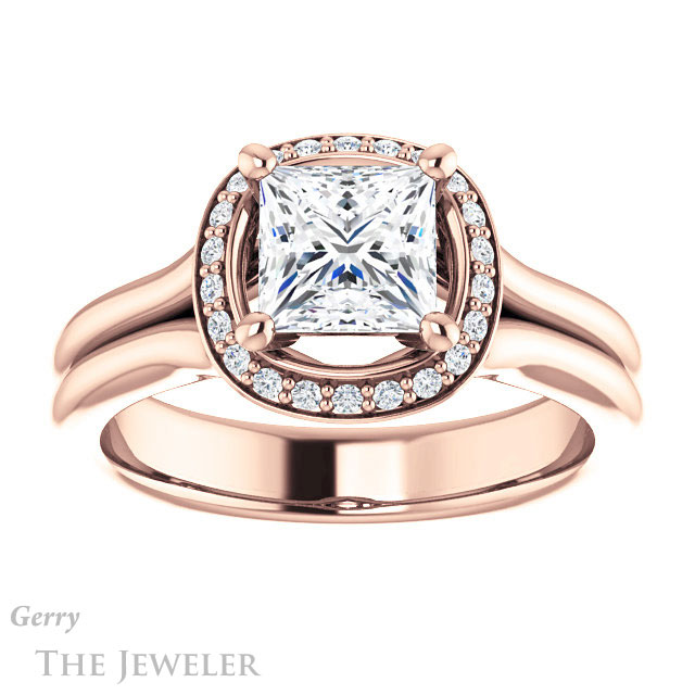 Princess Cut Forever One Moissanite Engagement Ring #GTJ995-square-fo-r 1 Princess Cut Forever One Moissanite Engagement Ring #GTJ995-square-fo-r