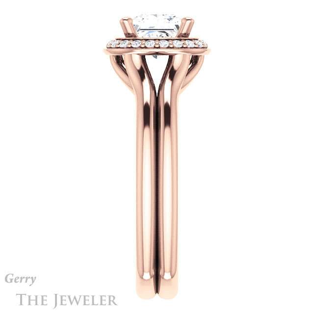 Princess Cut Forever One Moissanite Engagement Ring #GTJ995-square-fo-r 3 Princess Cut Forever One Moissanite Engagement Ring #GTJ995-square-fo-r