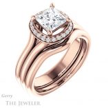 Princess Cut Forever One Moissanite Engagement Ring #GTJ995-square-fo-r 6 Princess Cut Forever One Moissanite Engagement Ring #GTJ995-square-fo-r