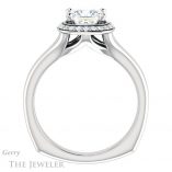 Princess Cut Forever One Moissanite Engagement Ring #GTJ995-square-fo-w 2 Princess Cut Forever One Moissanite Engagement Ring #GTJ995-square-fo-w