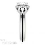 Princess Cut Forever One Moissanite Engagement Ring #GTJ995-square-fo-w 3 Princess Cut Forever One Moissanite Engagement Ring #GTJ995-square-fo-w
