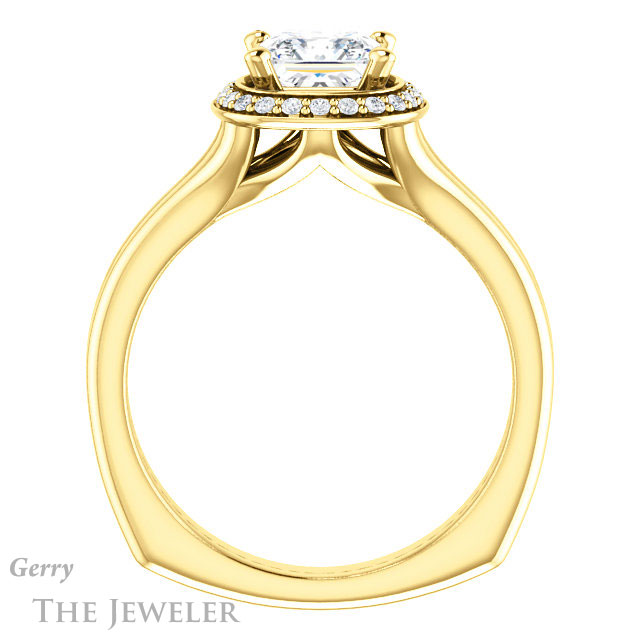 Princess Cut Forever One Moissanite Engagement Ring #GTJ995-square-fo-y 2 Princess Cut Forever One Moissanite Engagement Ring #GTJ995-square-fo-y