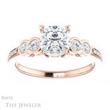 Cushion Cut Forever One Moissanite Engagement Ring #GTJ996-cushion-fo-r 1 Cushion Cut Forever One Moissanite Engagement Ring #GTJ996-cushion-fo-r