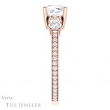 Cushion Cut Forever One Moissanite Engagement Ring #GTJ996-cushion-fo-r 3 Cushion Cut Forever One Moissanite Engagement Ring #GTJ996-cushion-fo-r