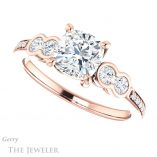 Cushion Cut Forever One Moissanite Engagement Ring #GTJ996-cushion-fo-r 5 Cushion Cut Forever One Moissanite Engagement Ring #GTJ996-cushion-fo-r