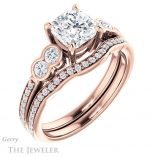 Cushion Cut Forever One Moissanite Engagement Ring #GTJ996-cushion-fo-r 6 Cushion Cut Forever One Moissanite Engagement Ring #GTJ996-cushion-fo-r