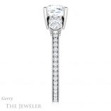 Cushion Cut Forever One Moissanite Engagement Ring #GTJ996-cushion-fo-w