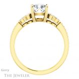 Cushion Cut Forever One Moissanite Engagement Ring #GTJ996-cushion-fo-y 2 Cushion Cut Forever One Moissanite Engagement Ring #GTJ996-cushion-fo-y