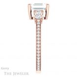 Emerald Cut Forever Brilliant Moissanite Engagement Ring #GTJ996-emerald-fb-r