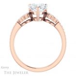 Heart Shaped Forever Brilliant Moissanite Engagement Ring #GTJ996-heart-fb-r
