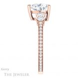 Heart Shaped Forever Brilliant Moissanite Engagement Ring #GTJ996-heart-fb-r