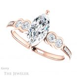 Marquise Cut Forever Brilliant Moissanite Engagement Ring #GTJ996-marquise-fb-r