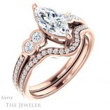 Marquise Cut Forever Brilliant Moissanite Engagement Ring #GTJ996-marquise-fb-r