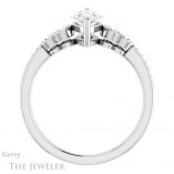 Marquise Cut Forever One Moissanite Engagement Ring #GTJ996-marquise-fb-w 2 Marquise Cut Forever Brilliant Moissanite Engagement Ring #GTJ996-marquise-fb-w