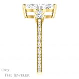 Marquise Cut Forever One Moissanite Engagement Ring #GTJ996-marquise-fb-y 3 Marquise Cut Forever Brilliant Moissanite Engagement Ring #GTJ996-marquise-fb-y