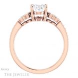 Oval Shaped Forever One Moissanite Engagement Ring #GTJ996-oval-fo-r