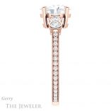 Oval Shaped Forever One Moissanite Engagement Ring #GTJ996-oval-fo-r