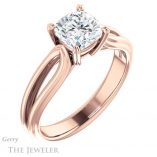 Cushion Cut Forever One Moissanite Engagement Ring #GTJ999-cushion-fo-r 4 Cushion Cut Forever One Moissanite Engagement Ring #GTJ999-cushion-fo-r