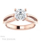 Cushion Cut Forever One Moissanite Engagement Ring #GTJ999-cushion-fo-r 1 Cushion Cut Forever One Moissanite Engagement Ring #GTJ999-cushion-fo-r