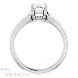 Emerald Cut Forever One Moissanite Engagement Ring #GTJ999-emerald-fb-w 2 Emerald Cut Forever Brilliant Moissanite Engagement Ring #GTJ999-emerald-fb-w