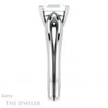 Emerald Cut Forever One Moissanite Engagement Ring #GTJ999-emerald-fb-w 3 Emerald Cut Forever Brilliant Moissanite Engagement Ring #GTJ999-emerald-fb-w