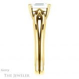 Emerald Cut Forever One Moissanite Engagement Ring #GTJ999-emerald-fb-y 3 Emerald Cut Forever Brilliant Moissanite Engagement Ring #GTJ999-emerald-fb-y