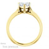 Heart Shaped Forever One Moissanite Engagement Ring #GTJ999-heart-fb-y 2 Heart Shaped Forever Brilliant Moissanite Engagement Ring #GTJ999-heart-fb-y