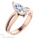 Marquise Cut Forever One Moissanite Engagement Ring #GTJ999-marquise-fb-r 4 Marquise Cut Forever Brilliant Moissanite Engagement Ring #GTJ999-marquise-fb-r