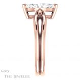 Marquise Cut Forever One Moissanite Engagement Ring #GTJ999-marquise-fb-r 3 Marquise Cut Forever Brilliant Moissanite Engagement Ring #GTJ999-marquise-fb-r
