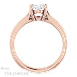 Oval Shaped Forever One Moissanite Engagement Ring #GTJ999-oval-fo-r