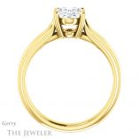 Oval Shaped Forever One Moissanite Engagement Ring #GTJ999-oval-fo-y 2 Oval Shaped Forever One Moissanite Engagement Ring #GTJ999-oval-fo-y