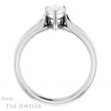 Pear Shaped Forever One Moissanite Engagement Ring #GTJ999-pear-fb-w 2 Pear Shaped Forever Brilliant Moissanite Engagement Ring #GTJ999-pear-fb-w
