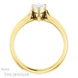 Pear Shaped Forever One Moissanite Engagement Ring #GTJ999-pear-fb-y 2 Pear Shaped Forever Brilliant Moissanite Engagement Ring #GTJ999-pear-fb-y