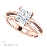 Princess Cut Forever One Moissanite Engagement Ring #GTJ999-square-fo-r
