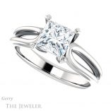 Princess Cut Forever One Moissanite Engagement Ring #GTJ999-square-fo-w 5 Princess Cut Forever One Moissanite Engagement Ring #GTJ999-square-fo-w