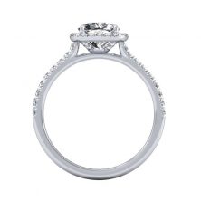 Cushion Cut Halo Engagement Ring - GTJ3602-w-2