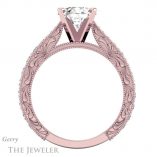 Vintage Inspired Rose Gold Engagement Ring - GTJ3010-round-r-2