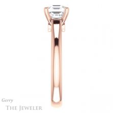 14k Rose Gold Asscher Cut Forever One Engagement Ring Setting #GTJ1142-asscher-fo-r 3 14k Rose Gold Asscher Cut Forever One Engagement Ring Setting #GTJ1142-asscher-fo-r