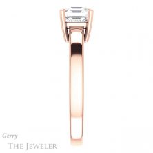 14k Rose Gold Asscher Cut Forever One Engagement Ring Setting #GTJ1211-asscher-fo-r 3 14k Rose Gold Asscher Cut Forever One Engagement Ring Setting #GTJ1211-asscher-fo-r