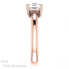 14k Rose Gold Asscher Cut Forever One Engagement Ring Setting #GTJ1243-asscher-fo-r 3 14k Rose Gold Asscher Cut Forever One Engagement Ring Setting #GTJ1243-asscher-fo-r