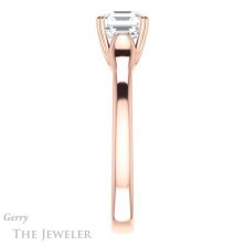 14k Rose Gold Asscher Cut Forever One Engagement Ring Setting #GTJ917-asscher-fo-r 3 14k Rose Gold Asscher Cut Forever One Engagement Ring Setting #GTJ917-asscher-fo-r