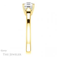 14k Yellow Gold Asscher Cut Forever One Engagement Ring Setting #GTJ917-asscher-fo-y 3 14k Yellow Gold Asscher Cut Forever One Engagement Ring Setting #GTJ917-asscher-fo-y